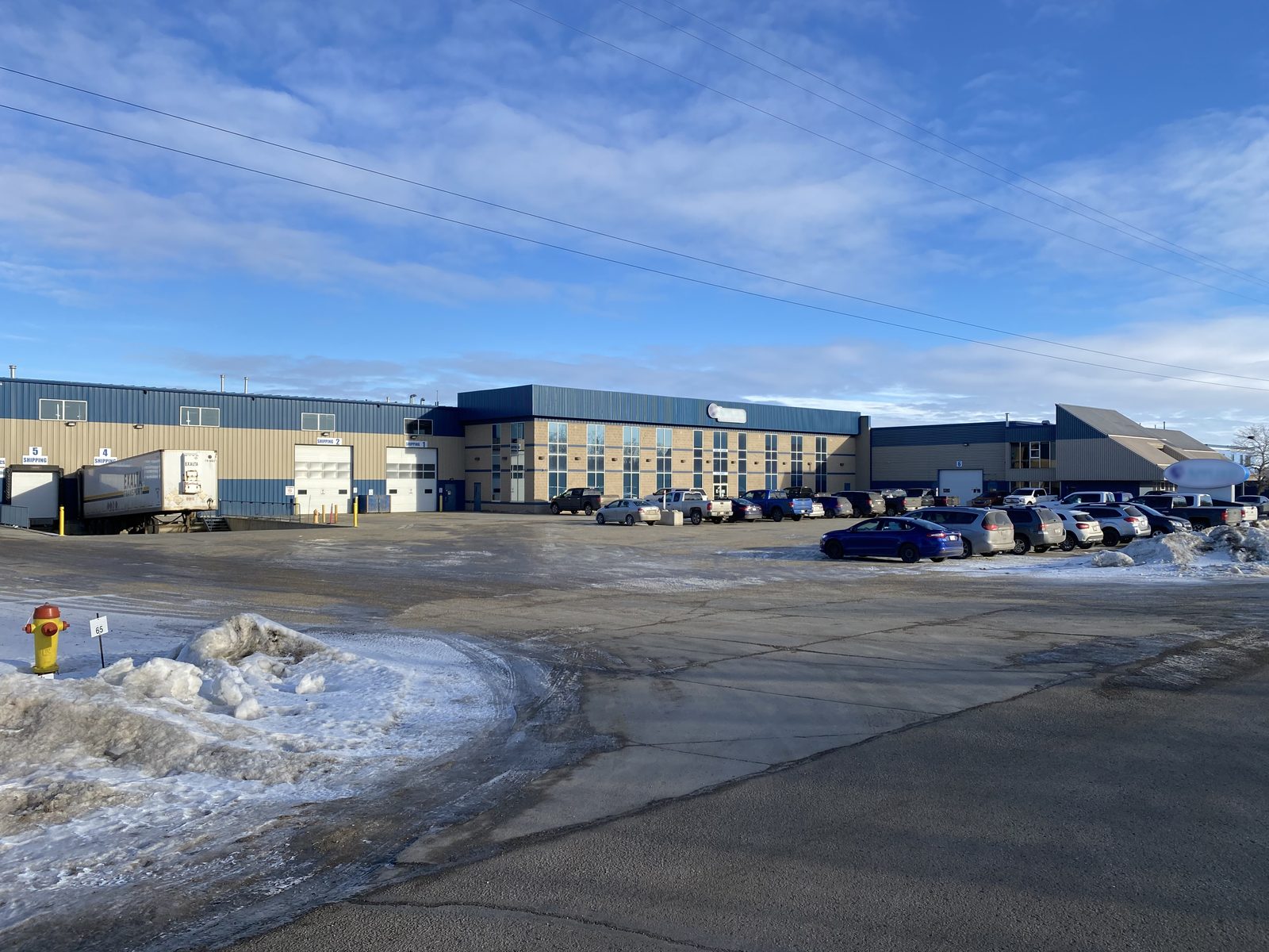 Aerial view of the Nisku 606 industrial property in the InvestPlus REIT portfolio