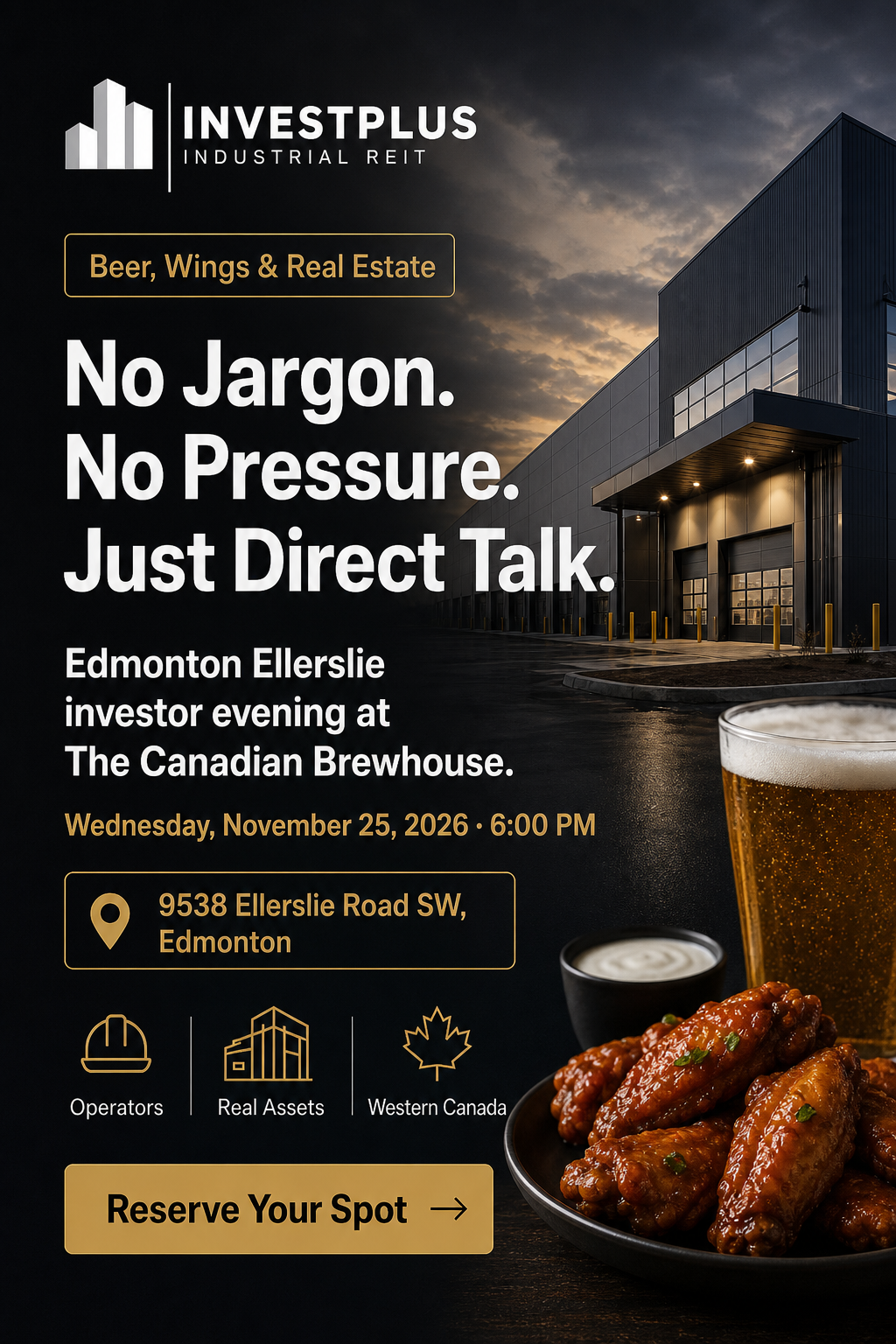 Edmonton Beer and Wings event flyer