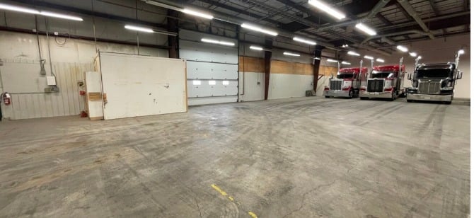 Loading dock with truck access