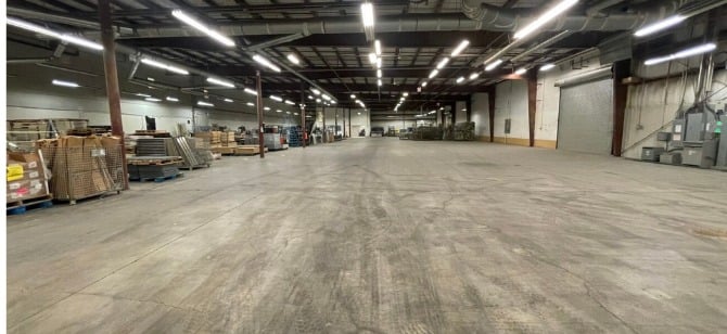 Open warehouse floor