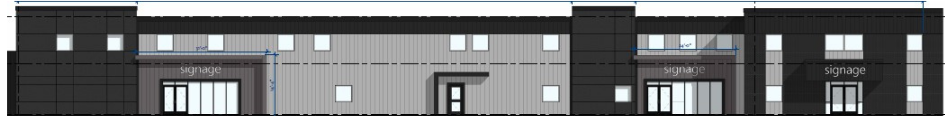 Flex Industrial Transformation — elevation drawing